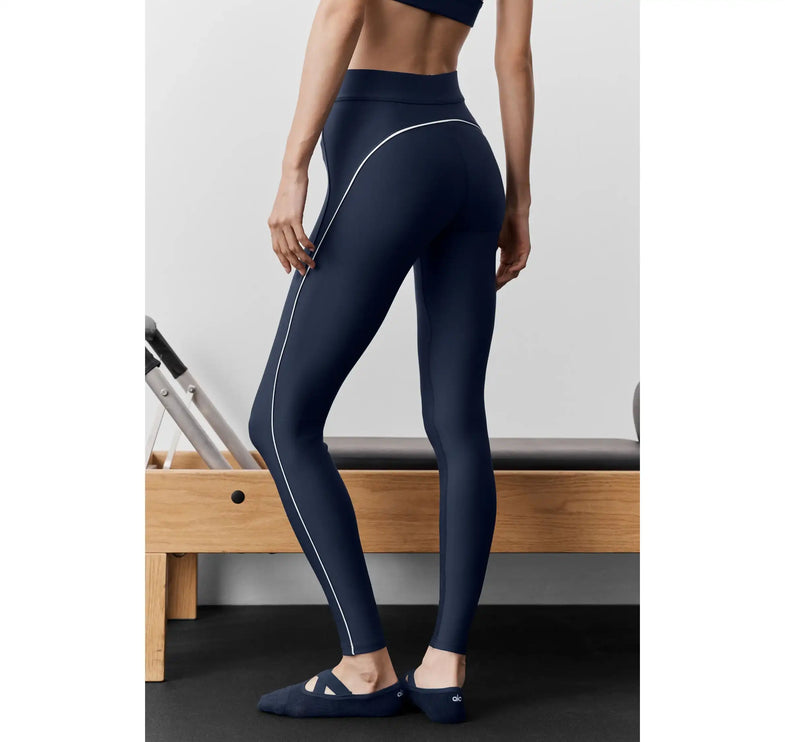 alo Women's Airlift High-Waist 7/8 Speedwork Legging Navy