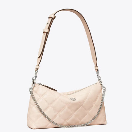 Tory Burch Women's Leather and Chain Shoulder Bag Soft Pink