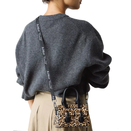 Dr. Martens Mini Top Handle Leopard Print Bag Black/Tan