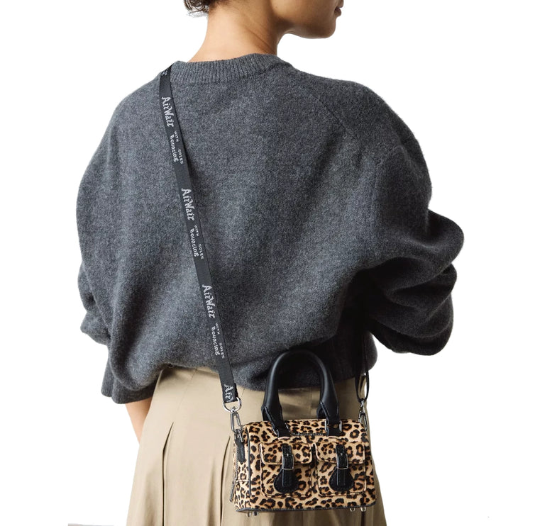 Dr. Martens Mini Top Handle Leopard Print Bag Black/Tan