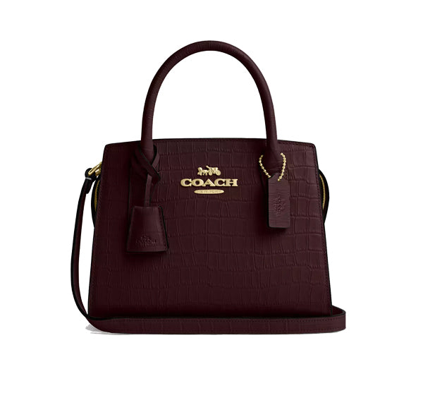 Coach Women's Andrea Carryall Bag Gold/Merlot