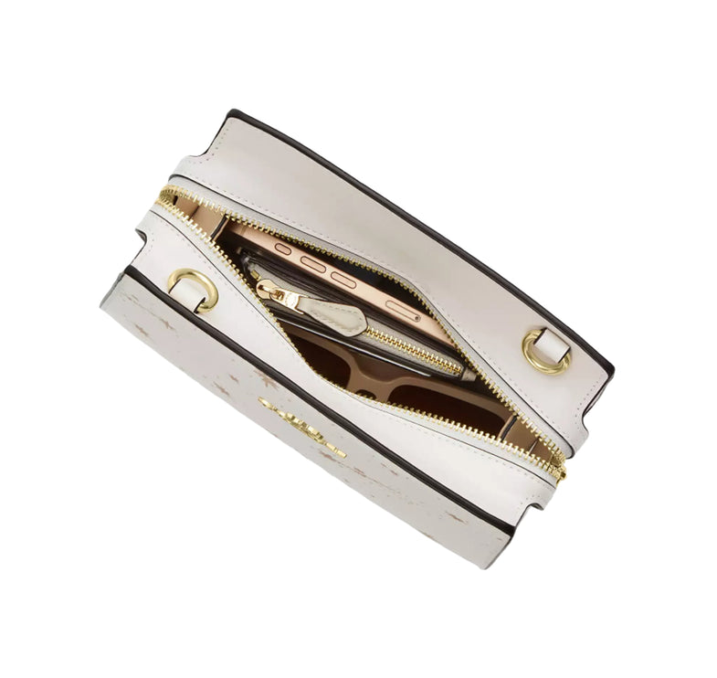 Coach Women's Gia Crossbody Bag With Star Print Gold/Chalk Multi