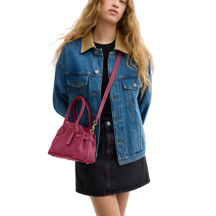 Coach Women's Soft Empire Carryall Bag 21 Brass/Dark Fuchsia