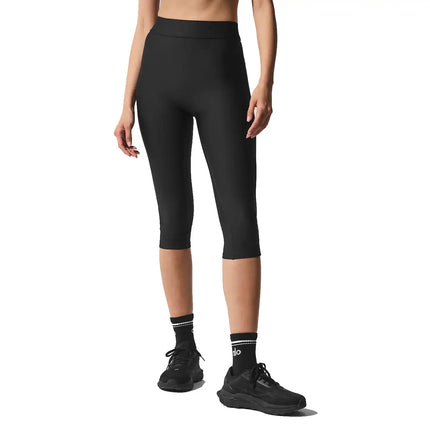 alo Women's Airlift Mesh High-Waist Just Right Capri Black