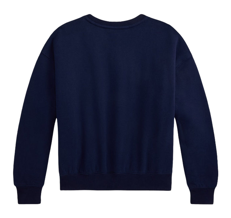 Polo Ralph Lauren Girl's Polo Bear Fleece Boxy Sweatshirt Refined Navy