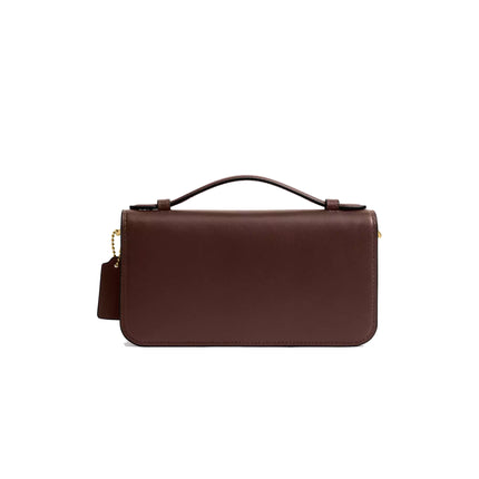 Coach Women's Elora Top Handle Crossbody Bag Brass/Maple