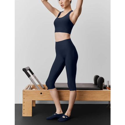alo Women's Airlift High-Waist Sleek Capri Navy