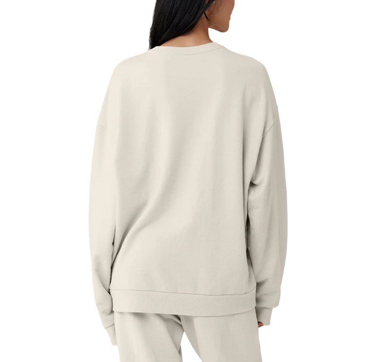 alo Women's Chill Crew Neck Pullover Bone