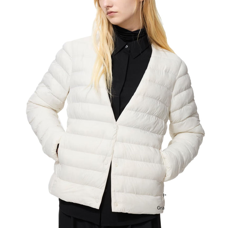 Uniqlo Women's Pufftech Compack Jacket 01 Off White