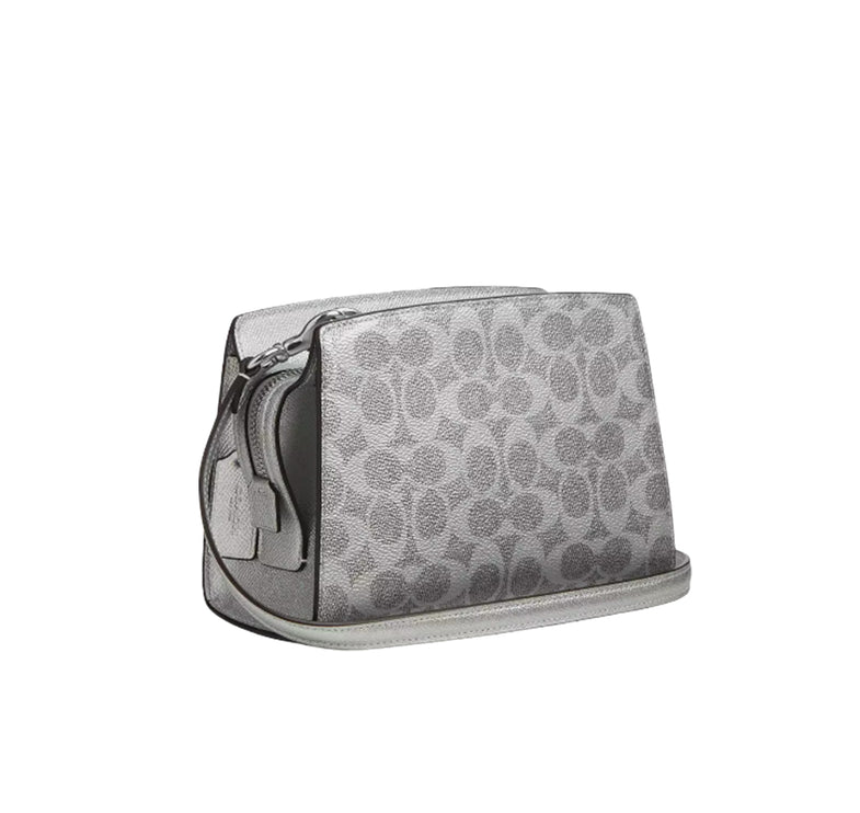 Coach Women's Gia Crossbody Bag In Signature Canvas Silver