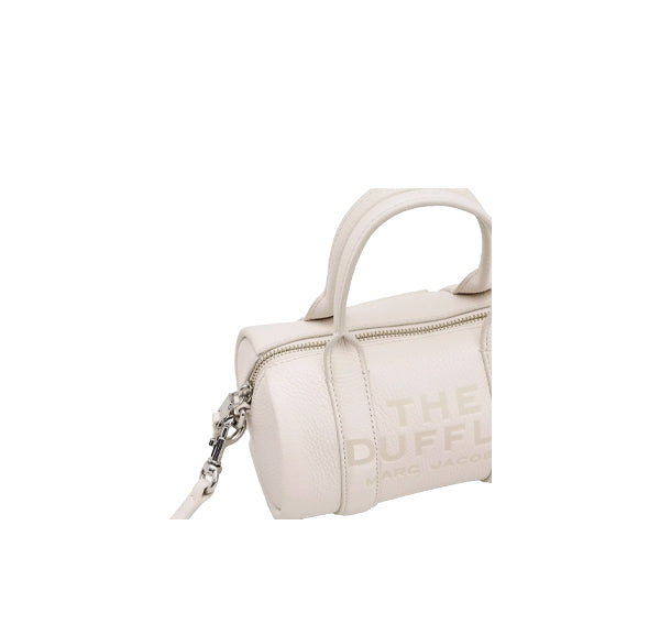 Marc Jacobs Women's The Leather Mini Duffle Bag Cotton Silver - Özel Fiyat