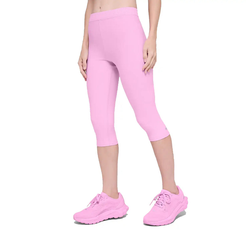 alo Women's Alosoft High-Waist Iconic 90's Capri Candy Heart Pink