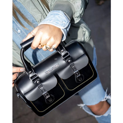 Dr. Martens Kiev Leather Top Handle Bag Black