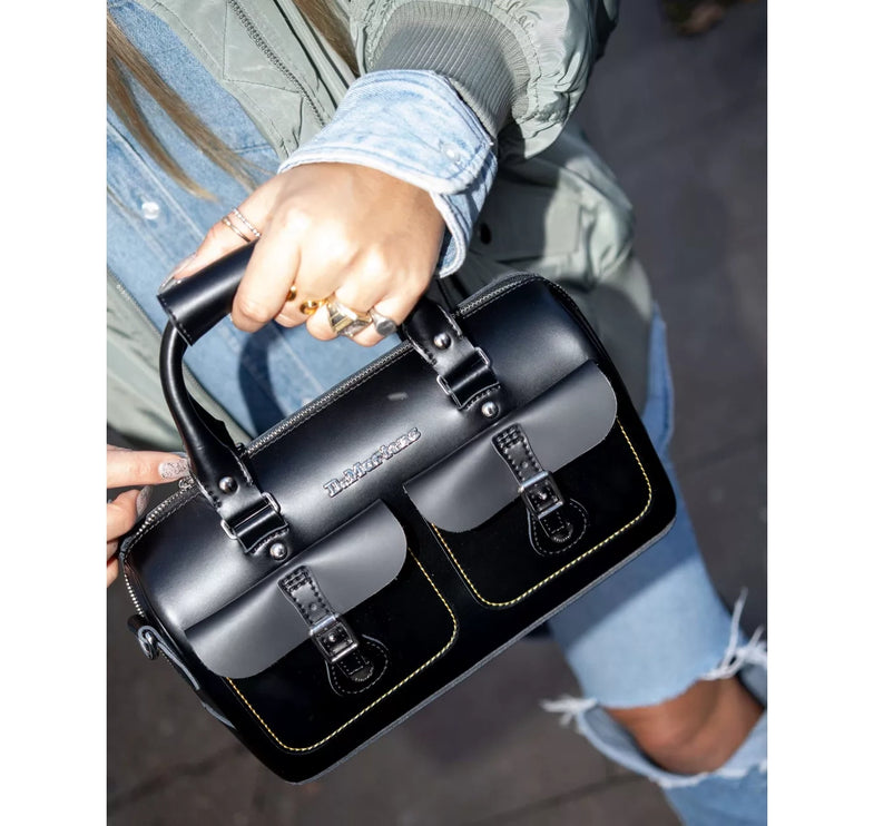 Dr. Martens Kiev Leather Top Handle Bag Black