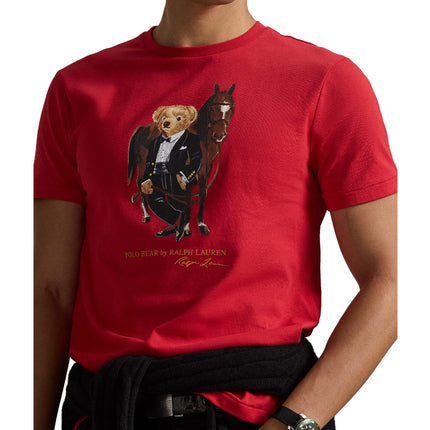 Polo Ralph Lauren Men's Polo Bear Cotton T-Shirt RL 2000 Red