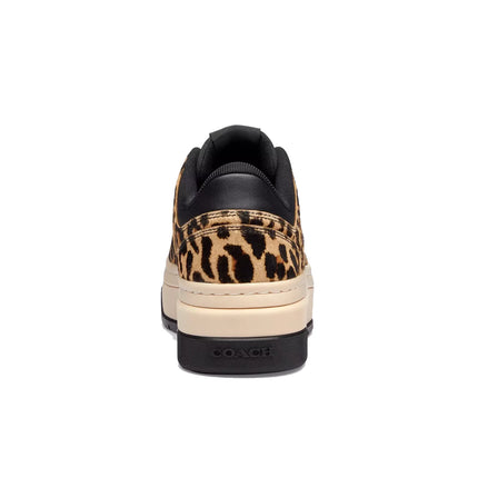Coach Women's Platform Sneaker With Leopard Print Black/Leopard