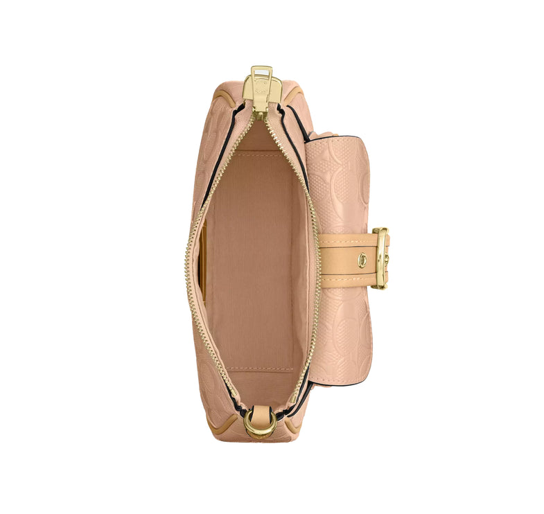 Coach Women's Ashton Mini Shoulder Bag In Signature Leather Gold/Faded Blush