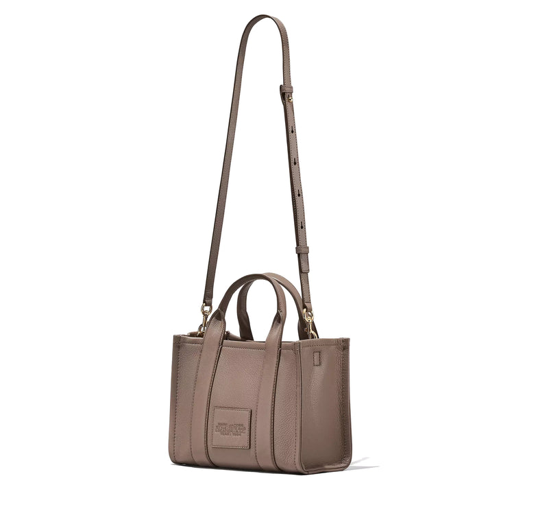 Marc Jacobs Women's The Leather Medium Tote Bag Cement