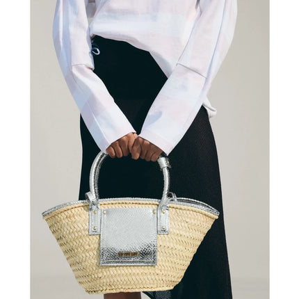 Jacquemus Women's The Small Soli Basket Silver