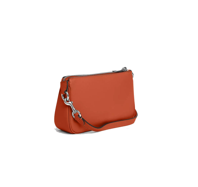 Coach Women's Nolita 19 Silver/Dark Orange