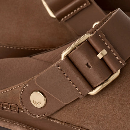 UGG Women's Goldenstar Villa Clog Dark Chestnut