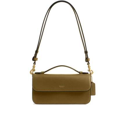 Coach Women's New York Elora Top Handle Crossbody Bag Brass/Muted Olive