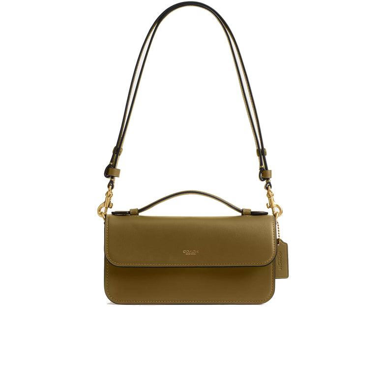 Coach Women's New York Elora Top Handle Crossbody Bag Brass/Muted Olive