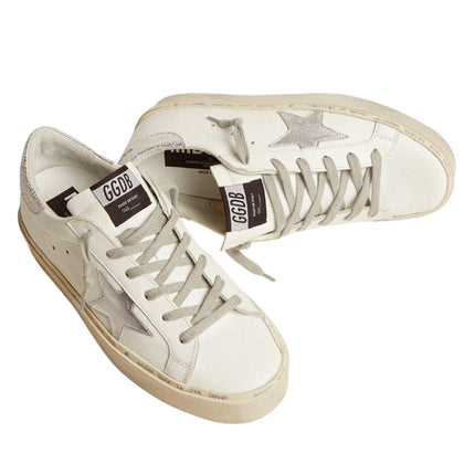Golden Goose Women's Hi Star with Star and Metallic Silver Heel