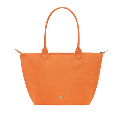 Longchamp Women's Le Pliage Green L Tote Bag Orange