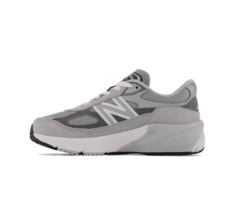 New Balance Little Kid's FuelCell 990v6 Lace Grey with Silver PC990GL6