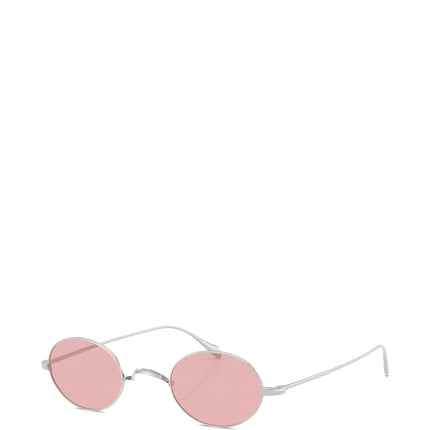 Oliver Peoples Calidor Hand Made In Italy Sunglasses Silver Metal/Pink Wash