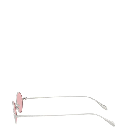 Oliver Peoples Calidor Hand Made In Italy Sunglasses Silver Metal/Pink Wash