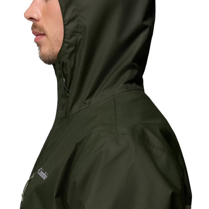Columbia Men's Hikebound II Rain Jacket Greenscape/Stone Green