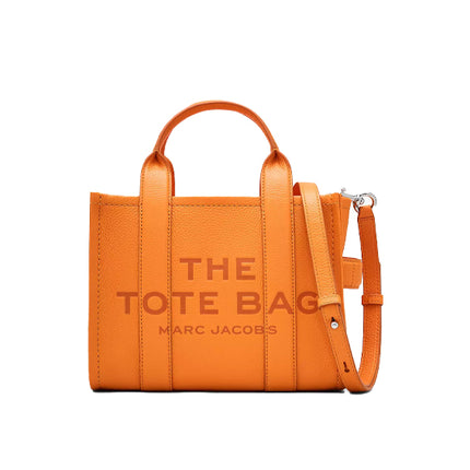 Marc Jacobs Women's The Leather Small Tote Bag Tangerine