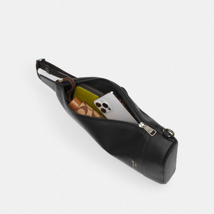 Coach Women's Dominic Sling Pack In Signature Canvas Gunmetal/Chalk/Black