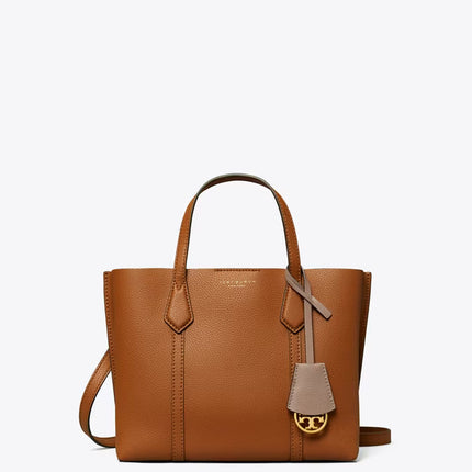 Tory Burch Women's Small Perry Triple-Compartment Tote Light Umber