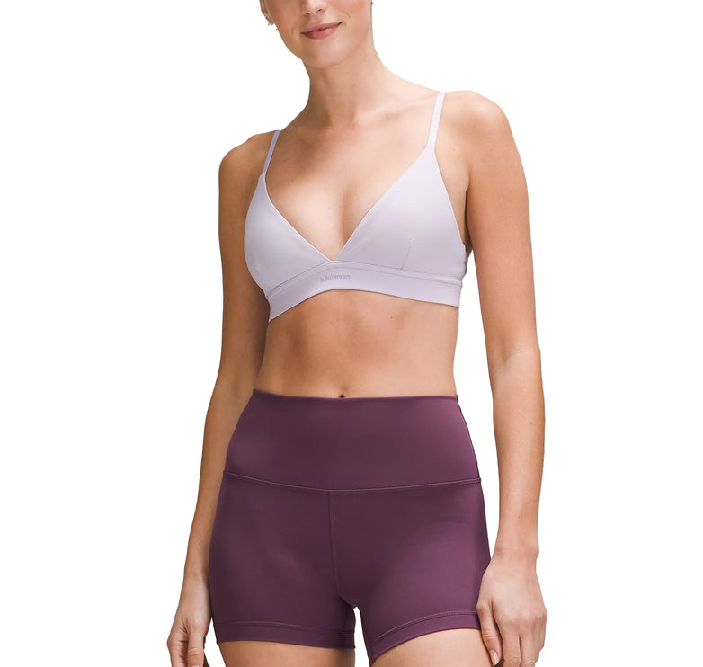 lululemon Women's License to Train Triangle Bra Light Support Lilac Ether