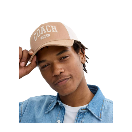 Coach Unisex Coach 1941 Embroidered Trucker Hat Cottontwill/Light Saddle