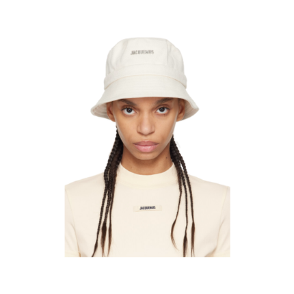 Jacquemus Unisex The Gadjo Bucket Hat Off White