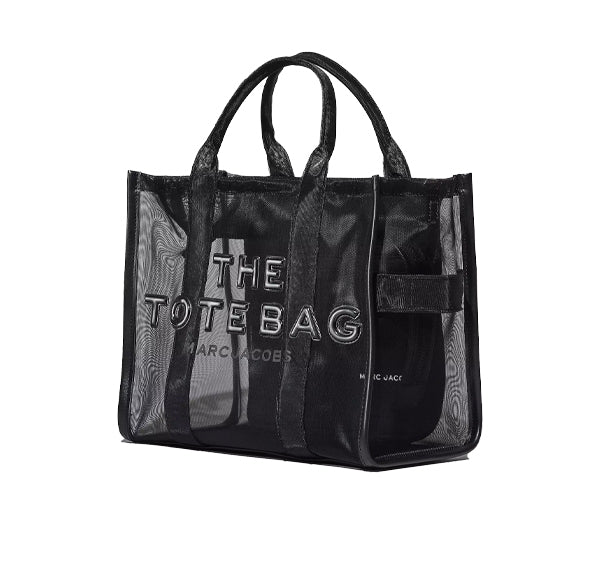 Marc Jacobs Women's The Mesh Medium Tote Bag Blackout - Özel İndirim