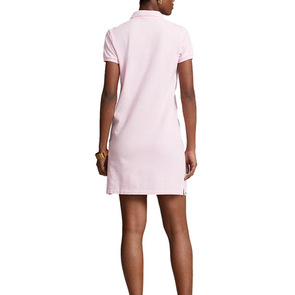 Polo Ralph Lauren Women's Cotton Mesh Polo Dress Carmel Pink