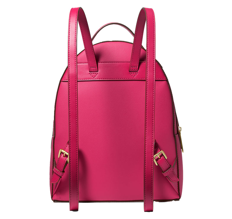 Michael Kors Women's Sheila Medium Faux Saffiano Leather Backpack Electric Pink