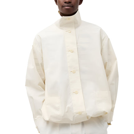 Uniqlo Unisex Light Cotton Oversized Jacket 01 Off White