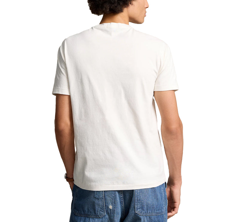 Polo Ralph Lauren Men's Classic Fit Polo Bear Jersey T-Shirt Deckwash White