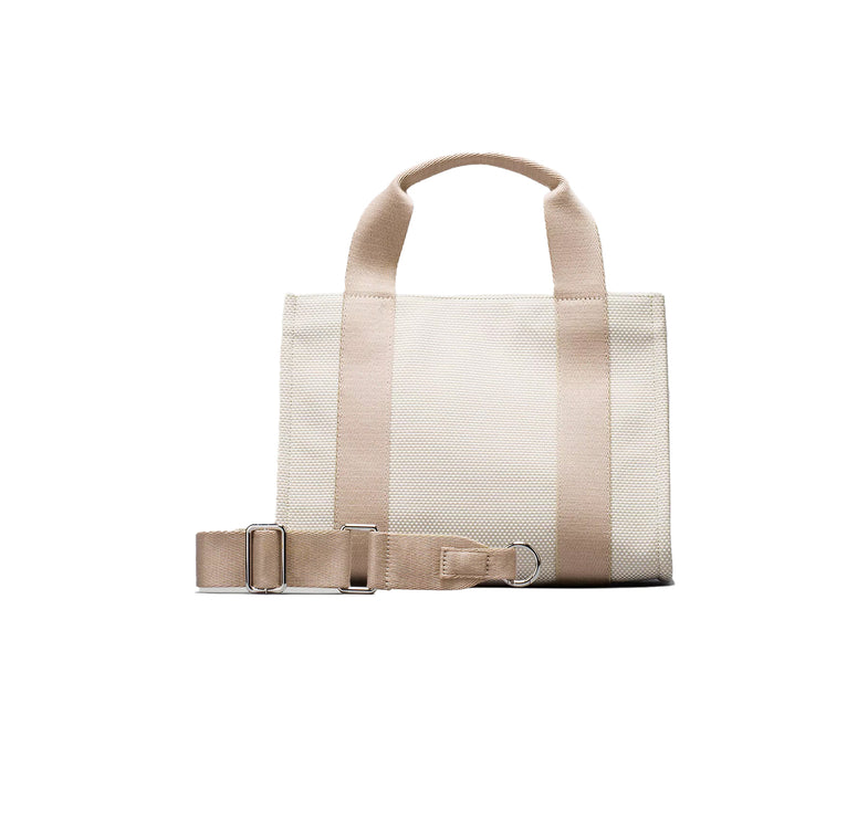 lululemon Unisex Two Tone Canvas Tote Bag Mini 4.5L Mojave Tan/Light Ivory
