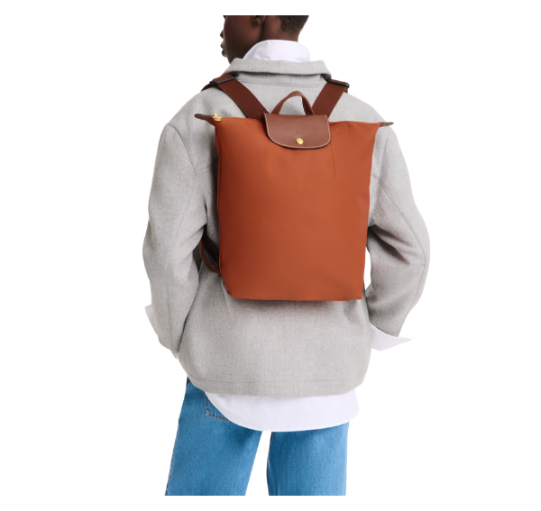 Longchamp Women's Le Pliage Original M Backpack Brick