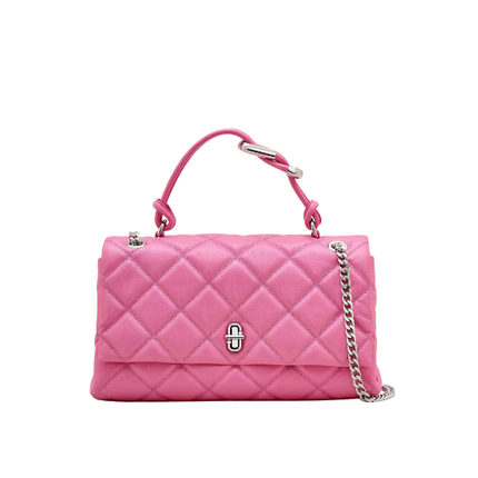 Marc Jacobs Women's The Quilted Dual Convertible Shoulder Bag Bow Pink