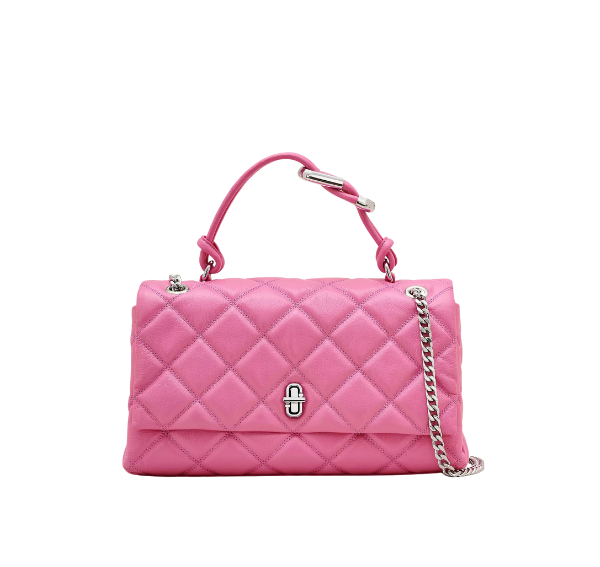 Marc Jacobs Women's The Quilted Dual Convertible Shoulder Bag Bow Pink