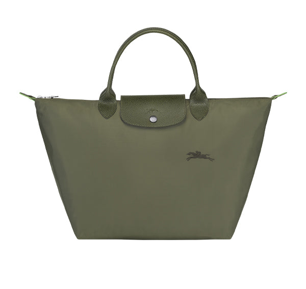 Longchamp Women's Le Pliage Green M Handbag Forest