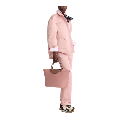 Longchamp Women's Le Pliage Original M Handbag Pink Tea